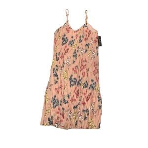 Lulus Pleated Floral Dress NWT